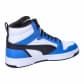 Puma Kinder Sneaker Rebound V6 Mid Jr 393831-06 39 White Black-Racing Blue | 39
