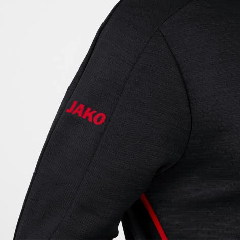 Jako Herren Freizeitjacke Challenge mit Kapuze 9821-502 XXL Schwarz Meliert/Rot | XXL