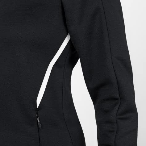 Jako Damen Freizeitjacke Challenge mit Kapuze 9821-501 36 Schwarz Meliert/Weiß | 36