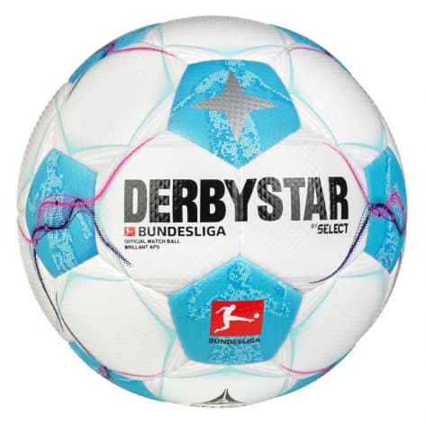 Derbystar Fussball Bundesliga Brillant APS v24 24/25 1813500024 5 Weiß/Blau/Pink | 5