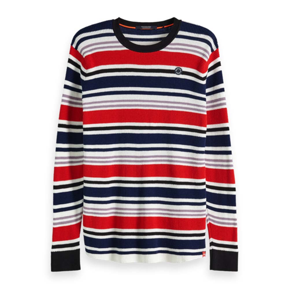Scotch - Soda Herren Langarmshirt Waffle Stripes 150530 8090₽