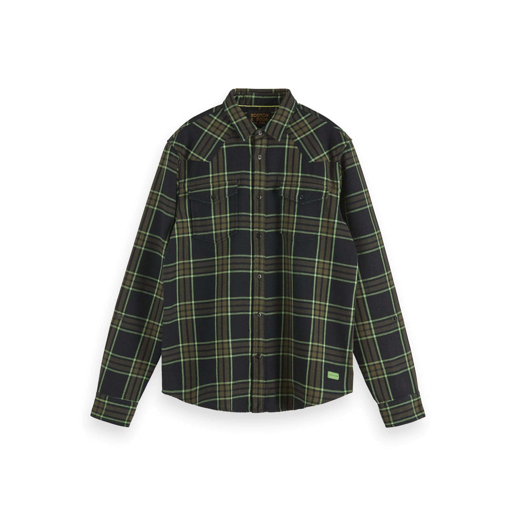 Scotch - Soda Herren Langarmhemd Western Shirt 152189