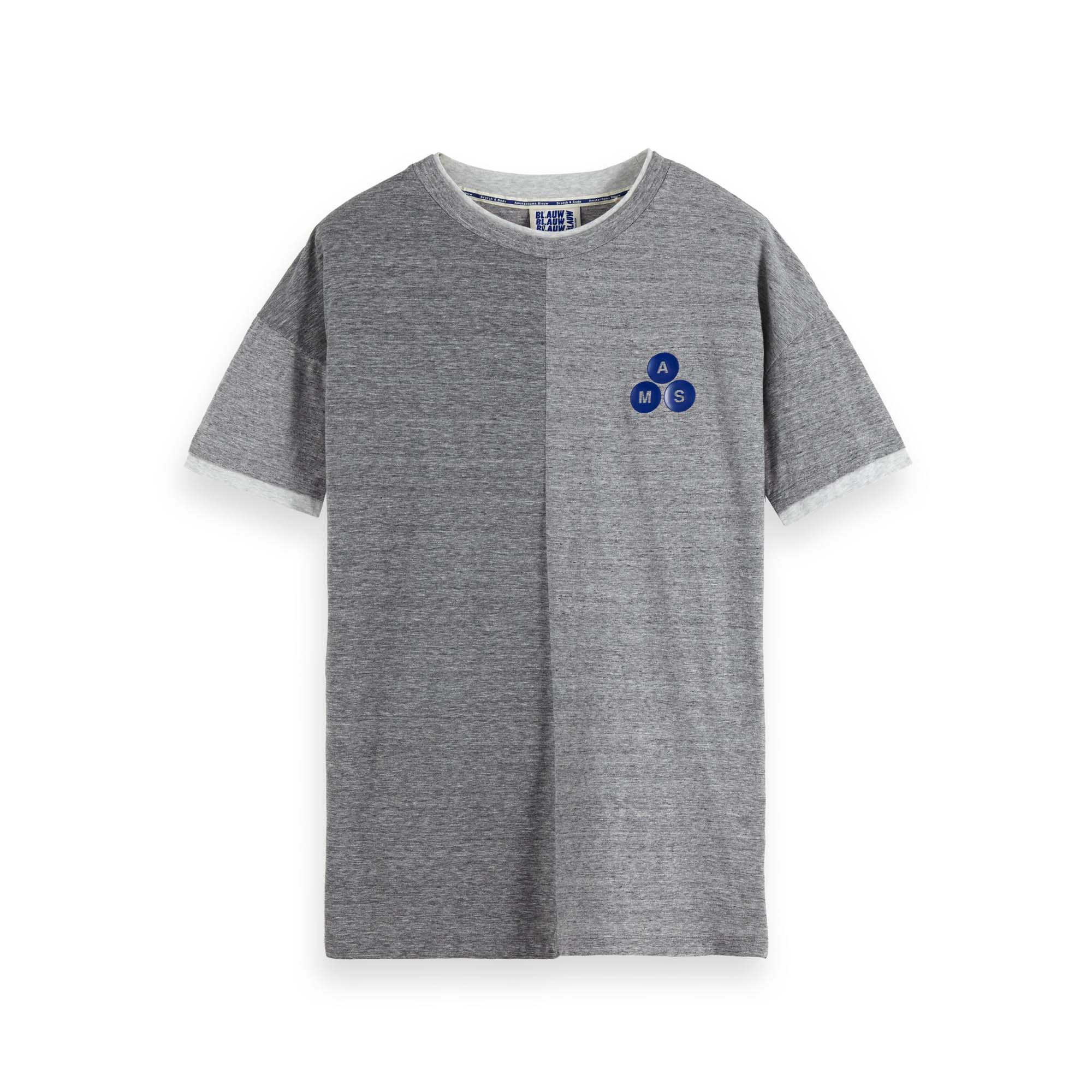 Scotch - Soda Herren T-Shirt Double Layer Crew Neck Tee 153608 9290₽