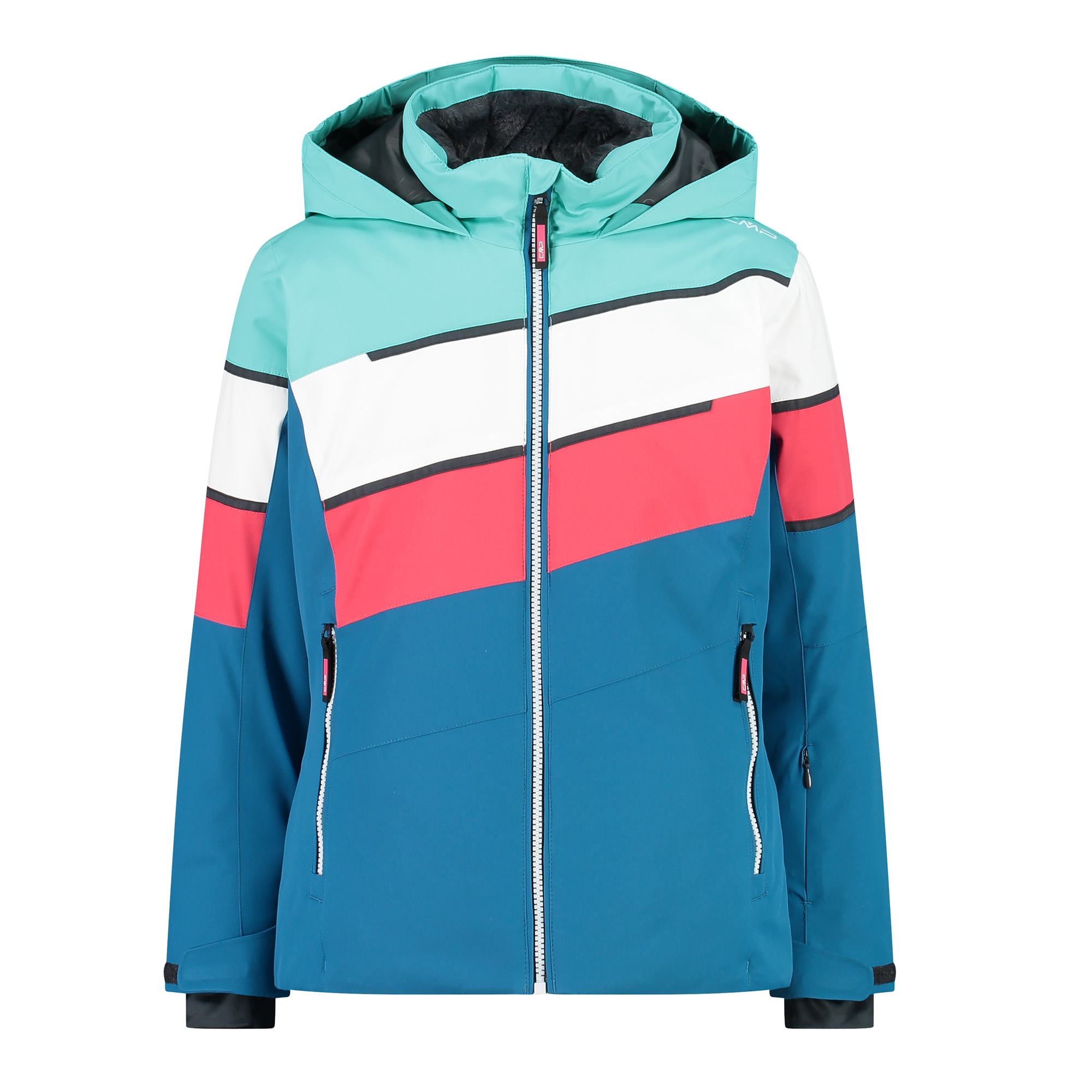 Куртка CMP Mädchen Skijacke Kid G с фиксированным капюшоном 32W0105