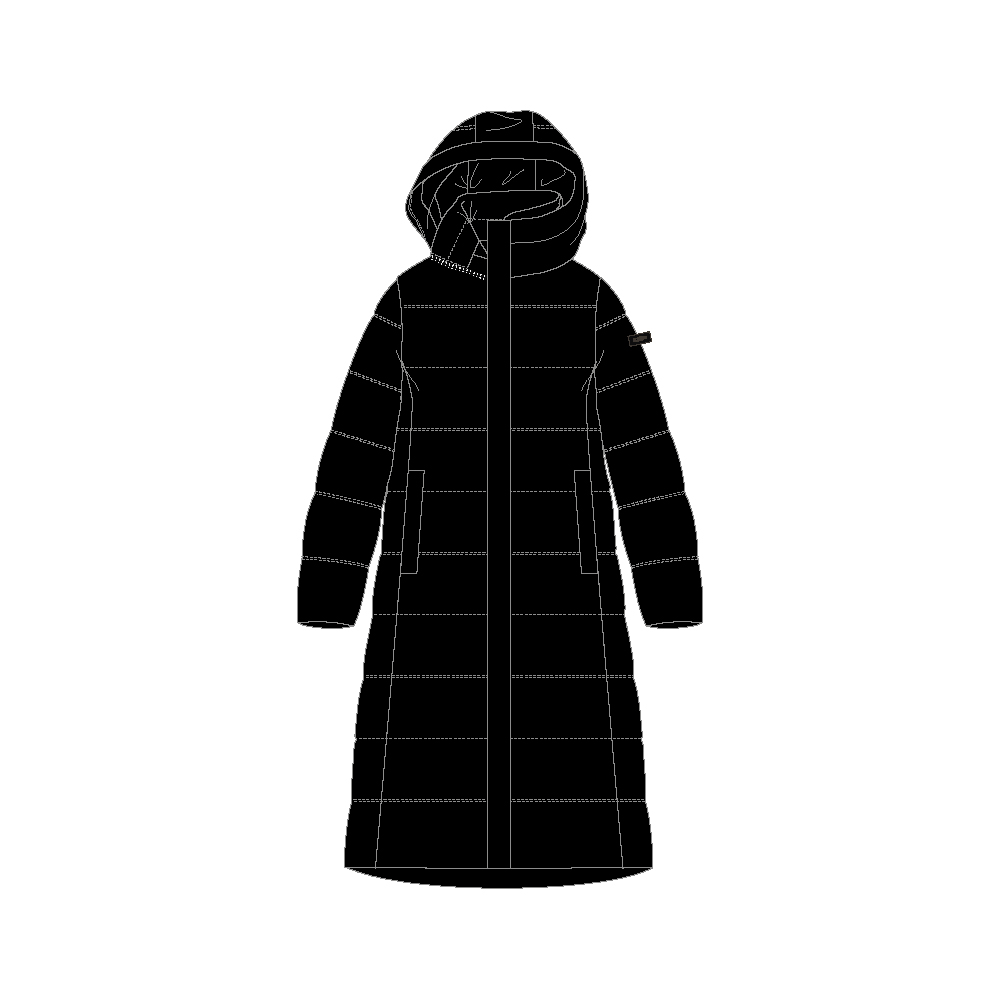 Женское длинное пальто с капюшоном Damen Mantel от CMP 33K3706