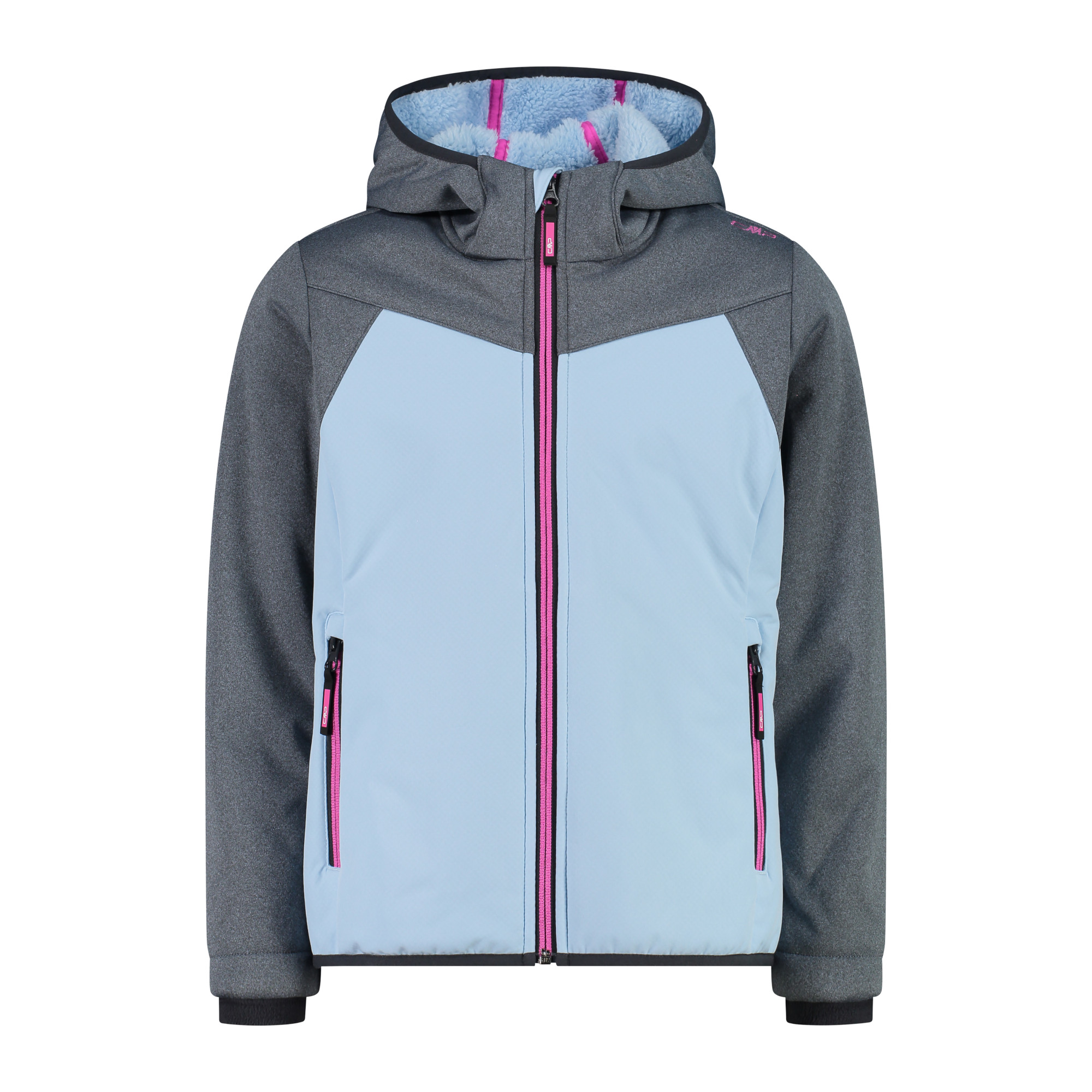 КУРТКА CMP Mädchen Softshelljacke KID G С ФИКСИРОВАННЫМ КАПЮШОНОМ 34A3495