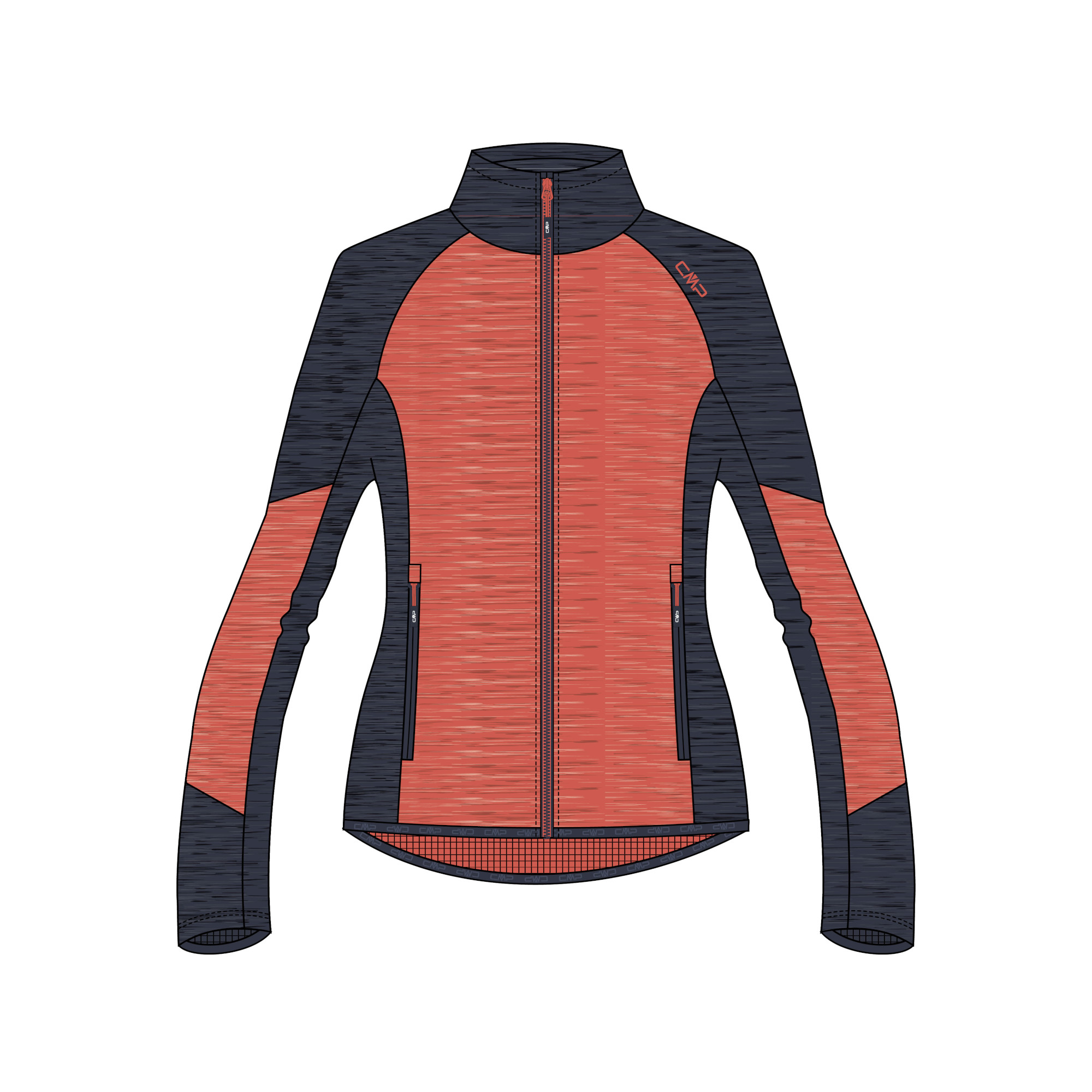 CMP Damen Fleecejacke Grid Tech Unlimitech Стрейч-флис 34G2256