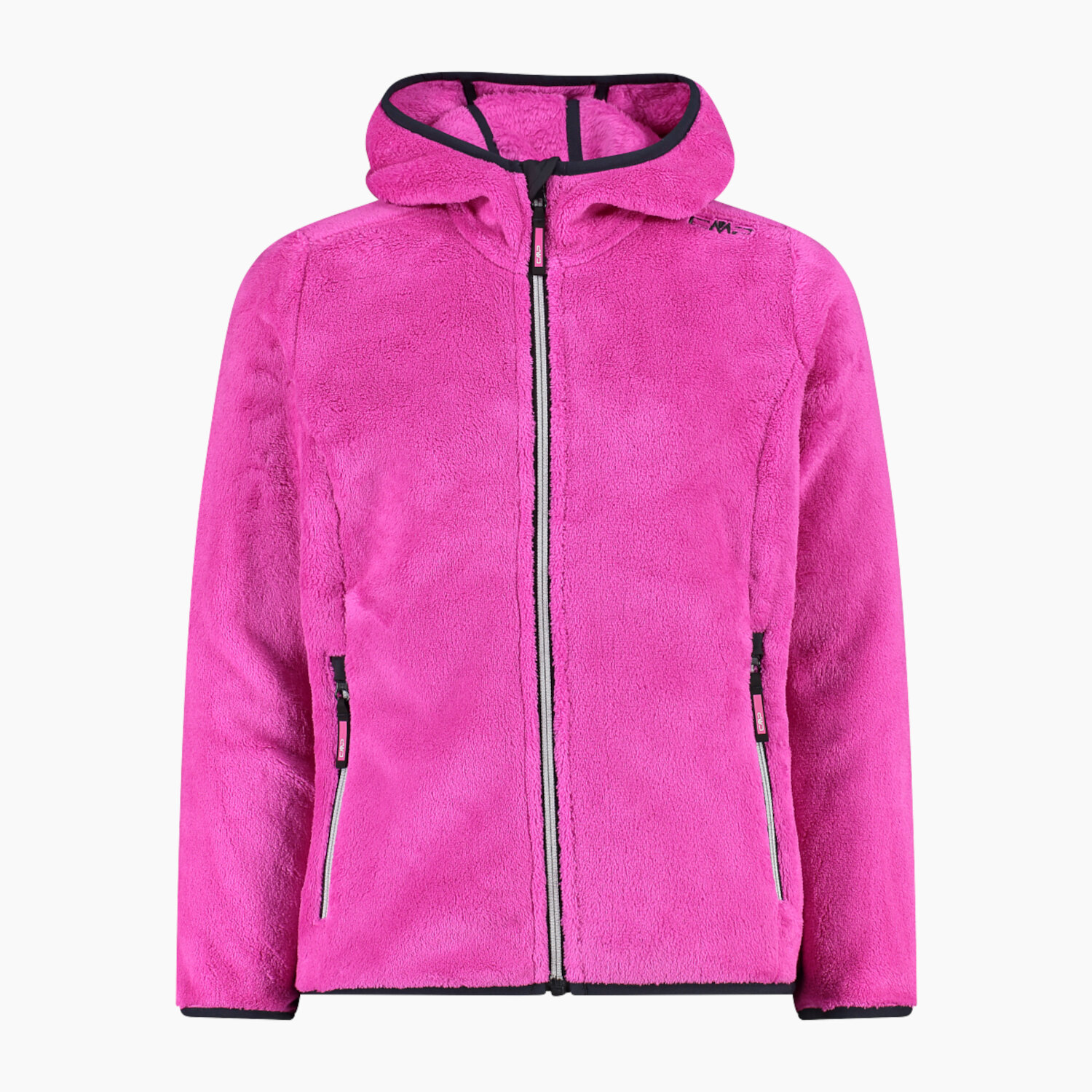 CMP Mädchen Fleecejacke Girl Jacket Fix Hood 38P1455 Pink