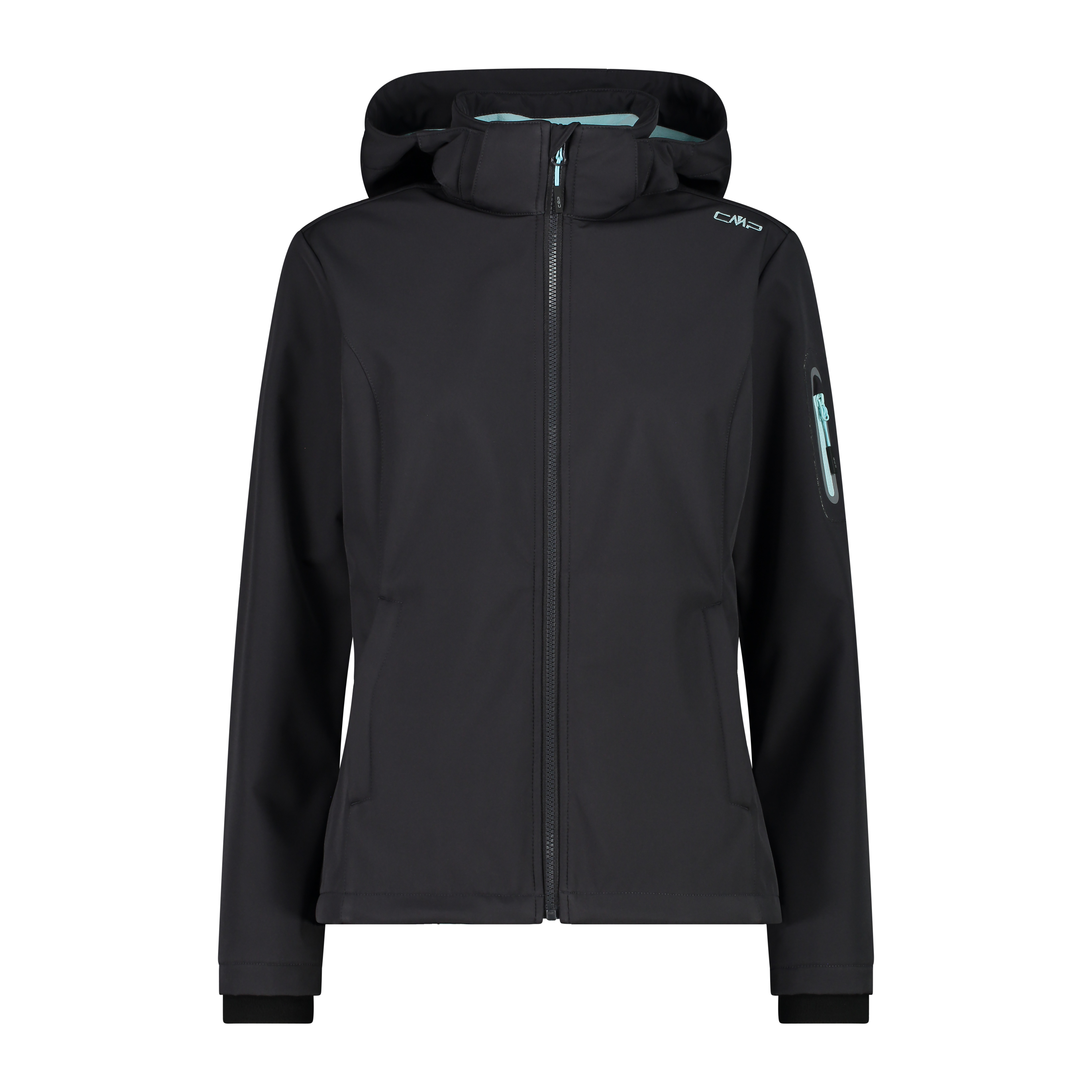 Женская куртка Damen Softshelljacke с капюшоном на молнии CMP 39A5006 Grau