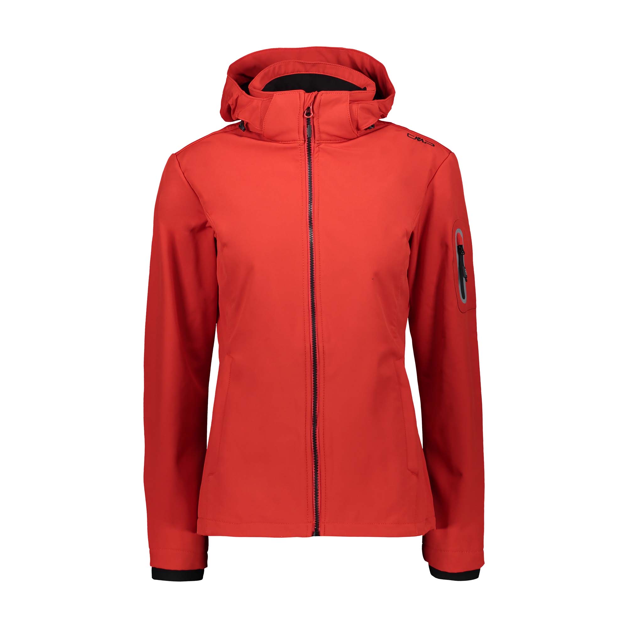 Женская куртка Damen Softshelljacke с капюшоном на молнии CMP 39A5006 Rot
