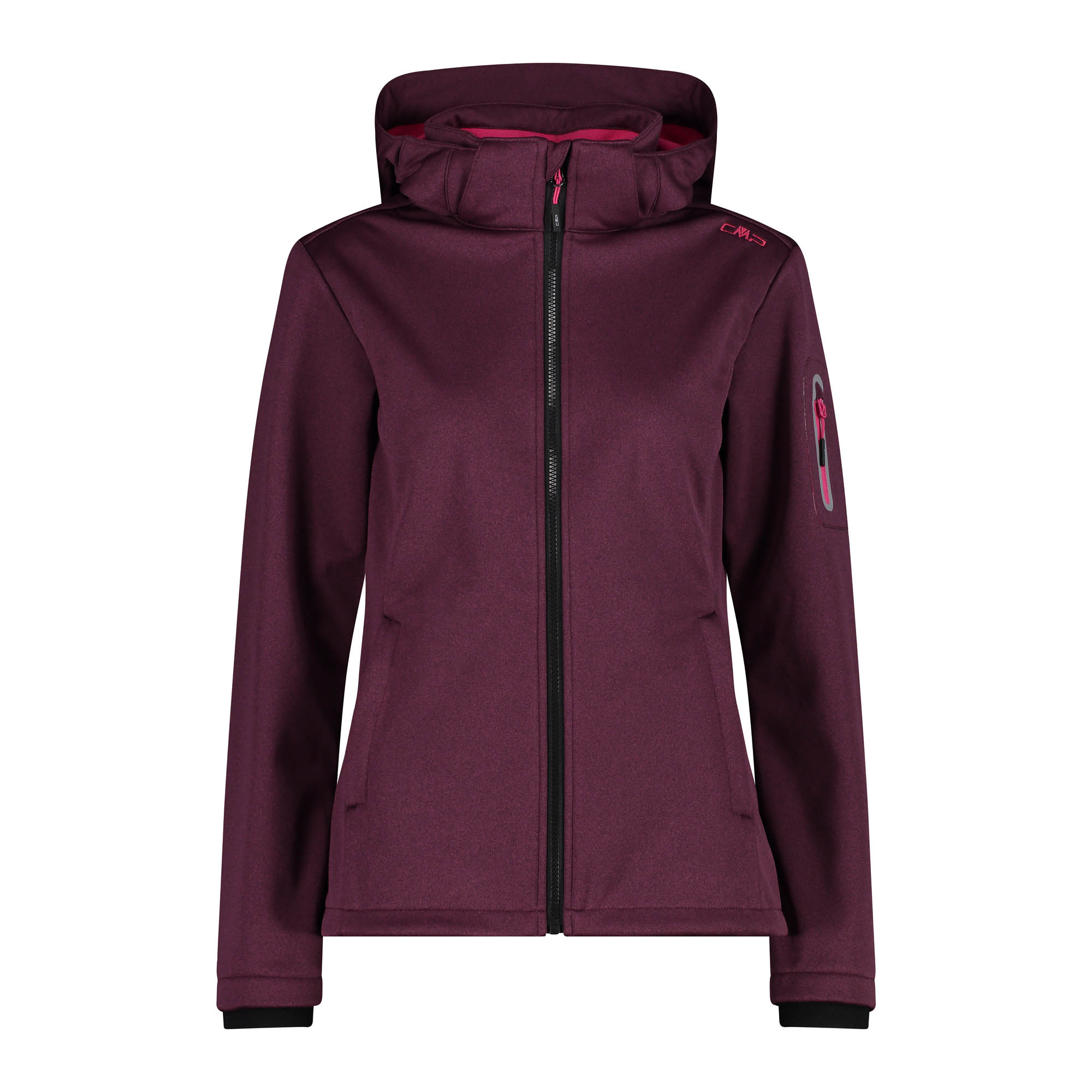 Женская куртка CMP Damen Softshelljacke с капюшоном на молнии 39A5006M Braun
