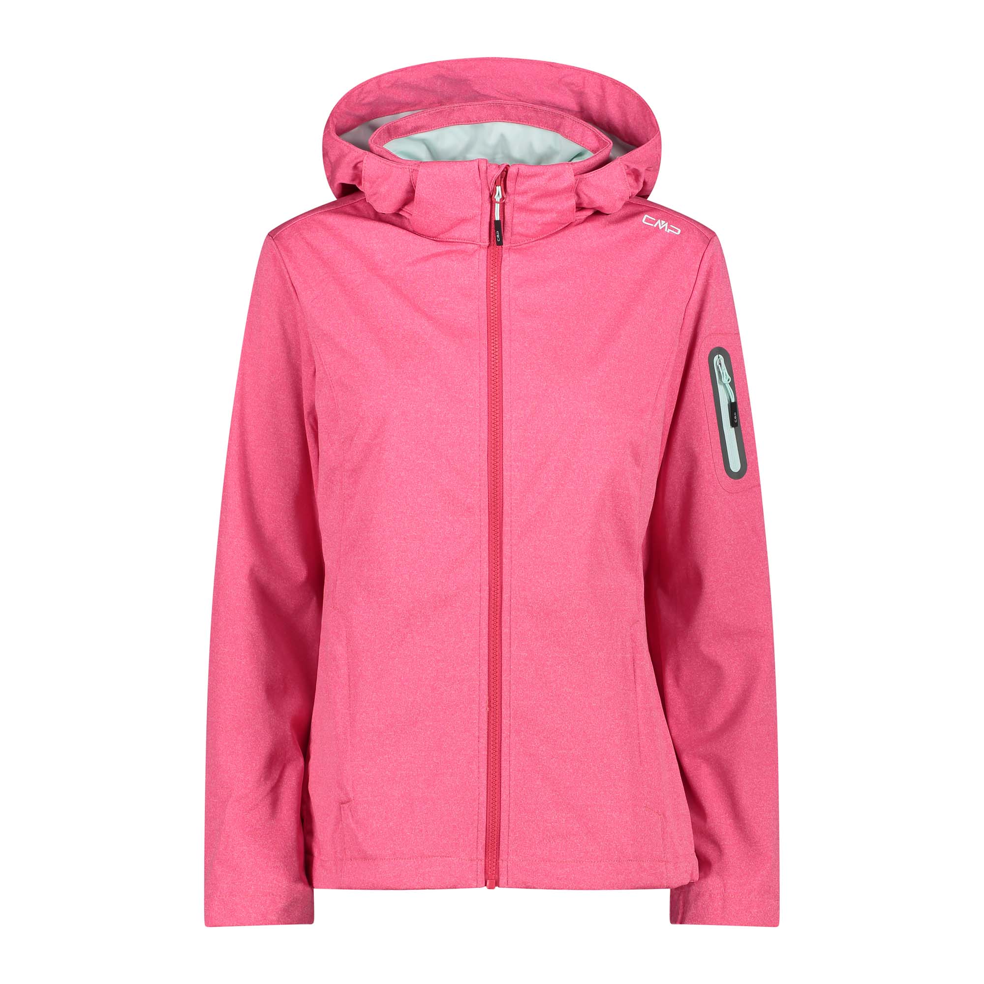 Женская куртка CMP Damen Softshelljacke с капюшоном на молнии 39A5016M Розовый