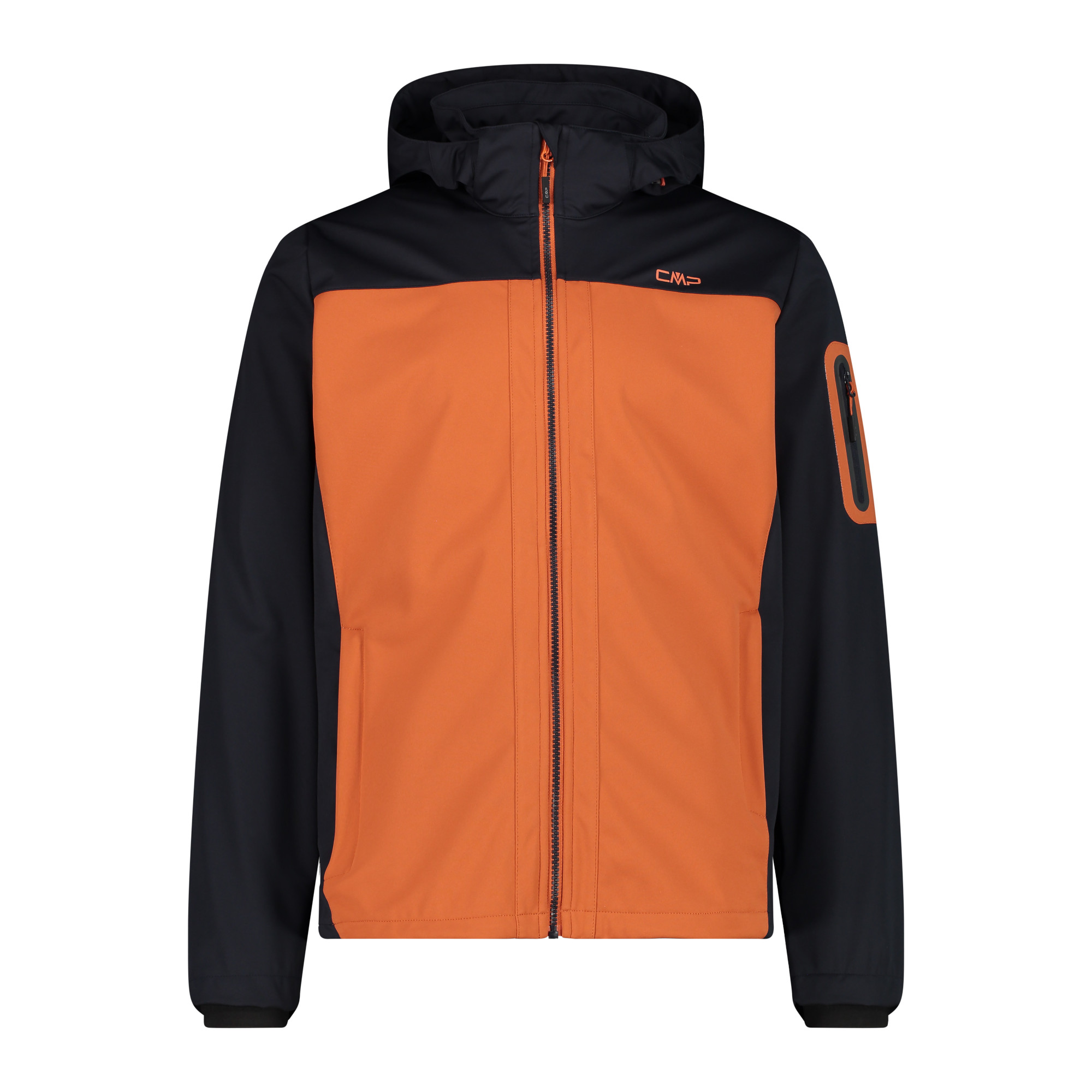 Мужская куртка CMP Herren Softshelljacke с капюшоном на молнии 39A5027 Grau
