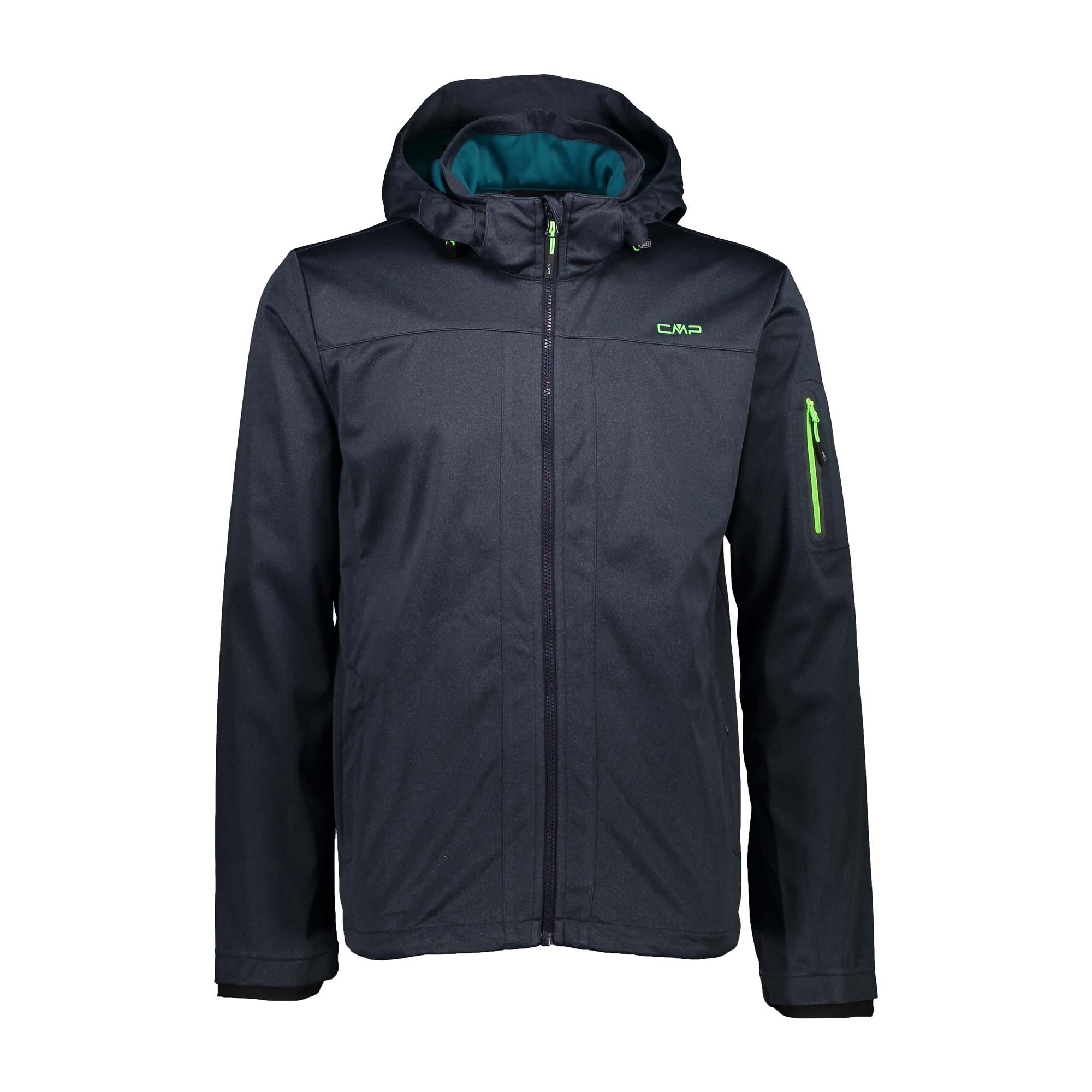 Мужская куртка CMP Soft Shell с капюшоном на молнии 39A5027M