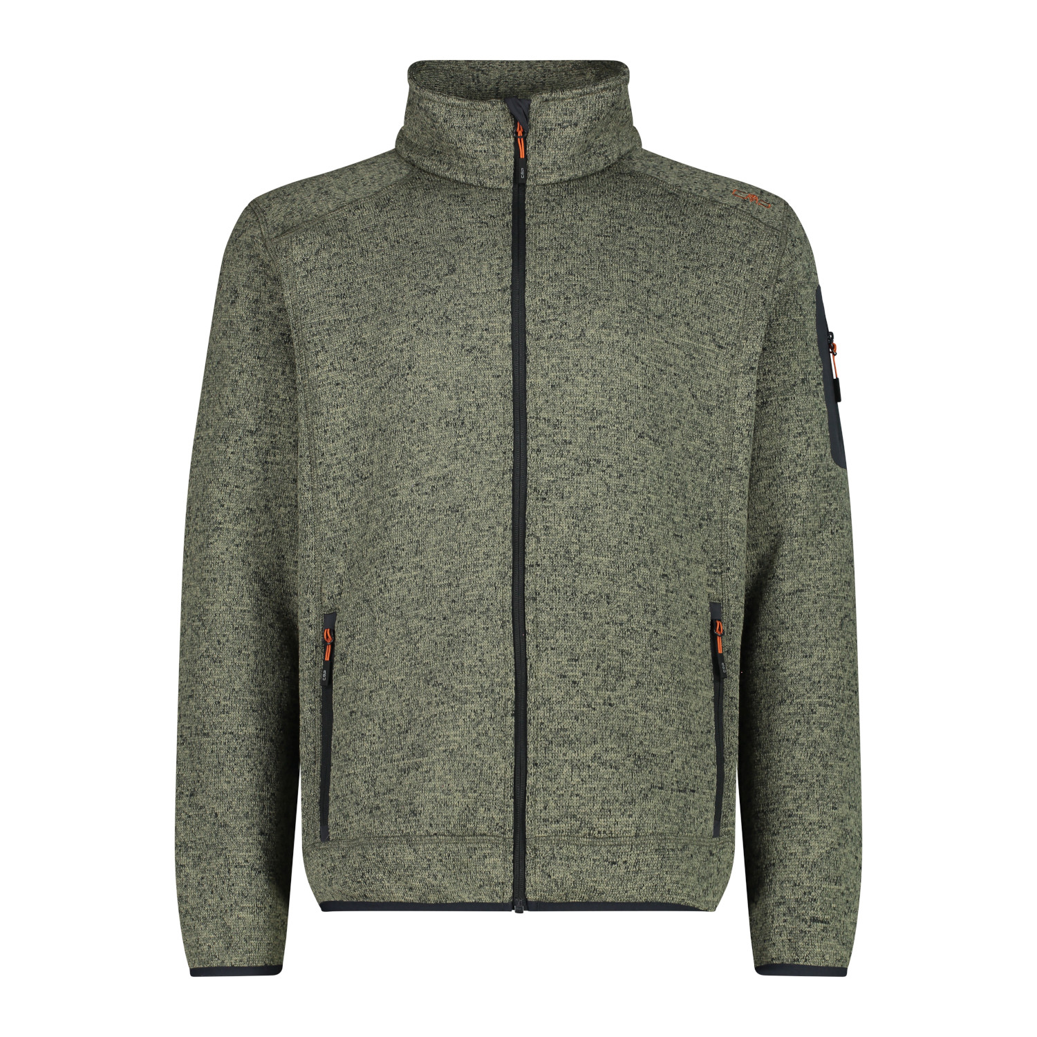 Вязаный жакет из флиса CMP Herren Jacke 3H60747 Oliv