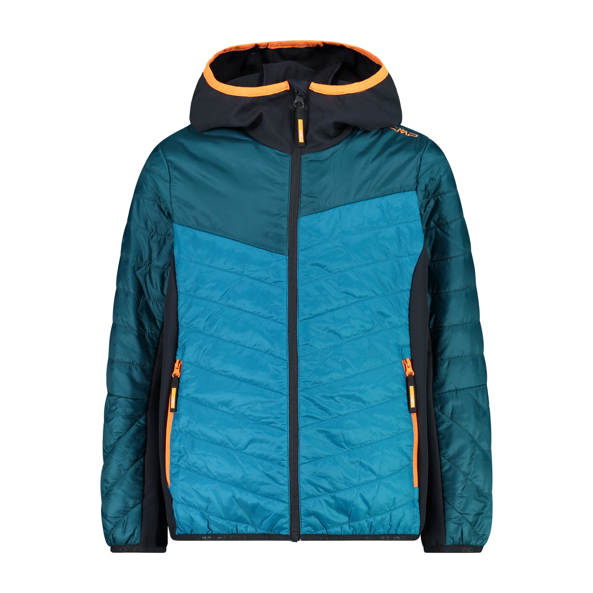 ГИБРИДНАЯ КУРТКА CMP Kinder Jacke KID С ФИКСИРОВАННЫМ КАПЮШОНОМ 33Z6914 6290₽
