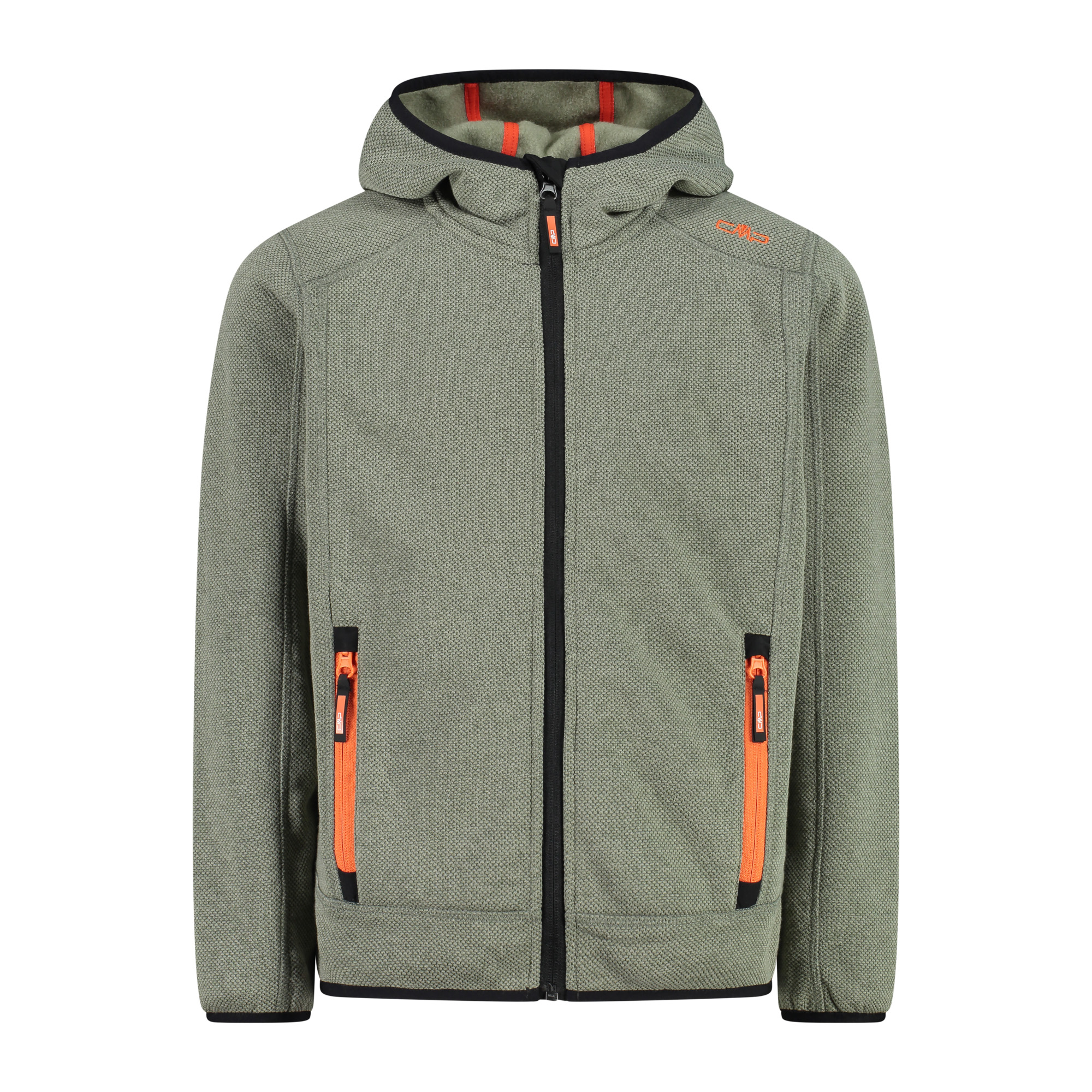 CMP Boys Fleece Jacket Fix Hood 3H60844 Green 3690₽