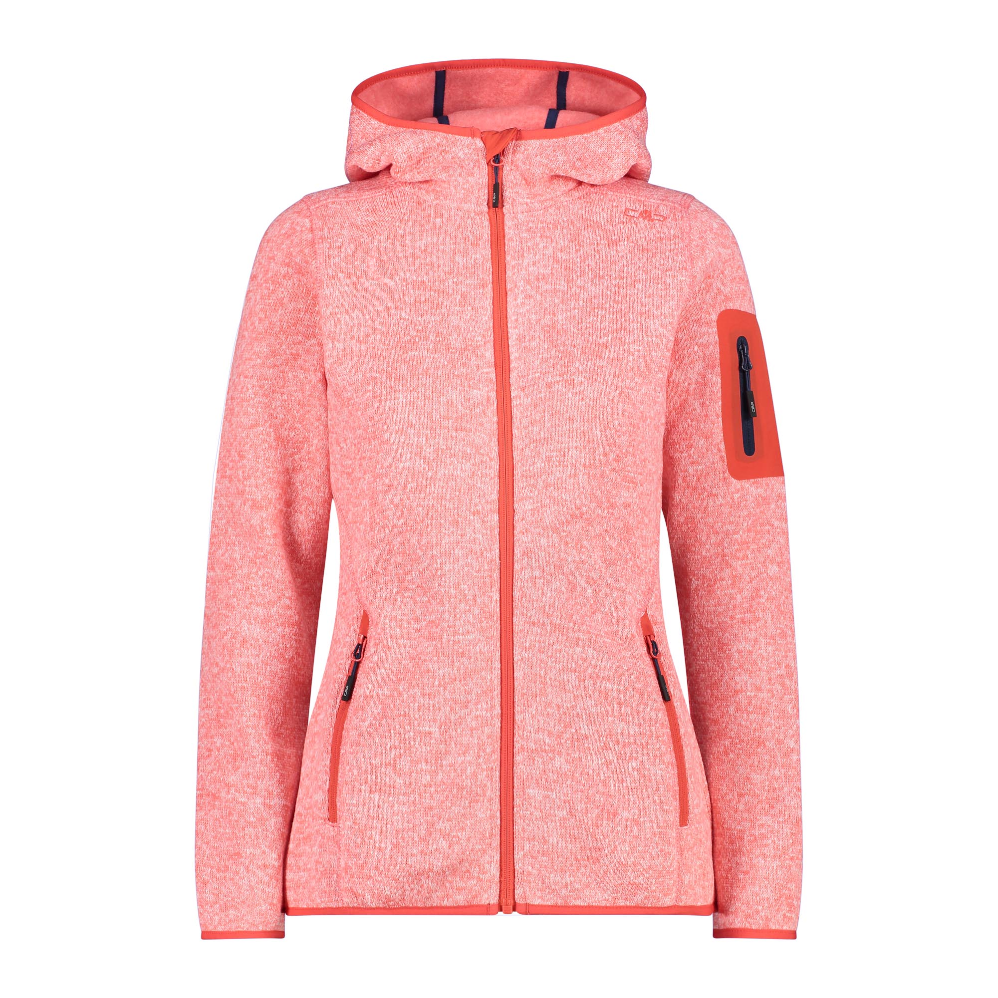 Трикотажная меланжевая толстовка CMP Damen Jacke 3H19826 Оранжевый