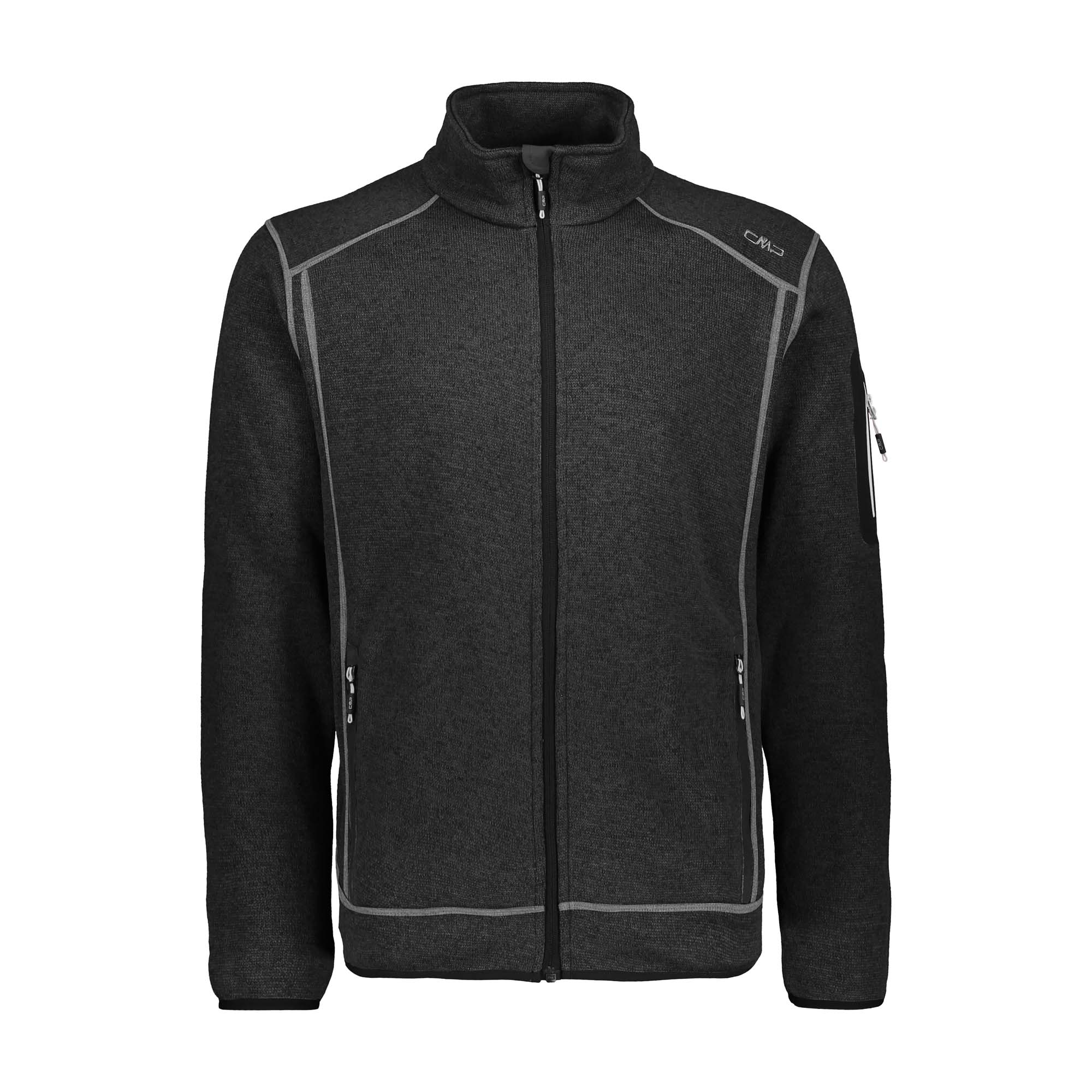Вязаный жакет из флиса CMP Herren Jacke 3H60747 Schwarz