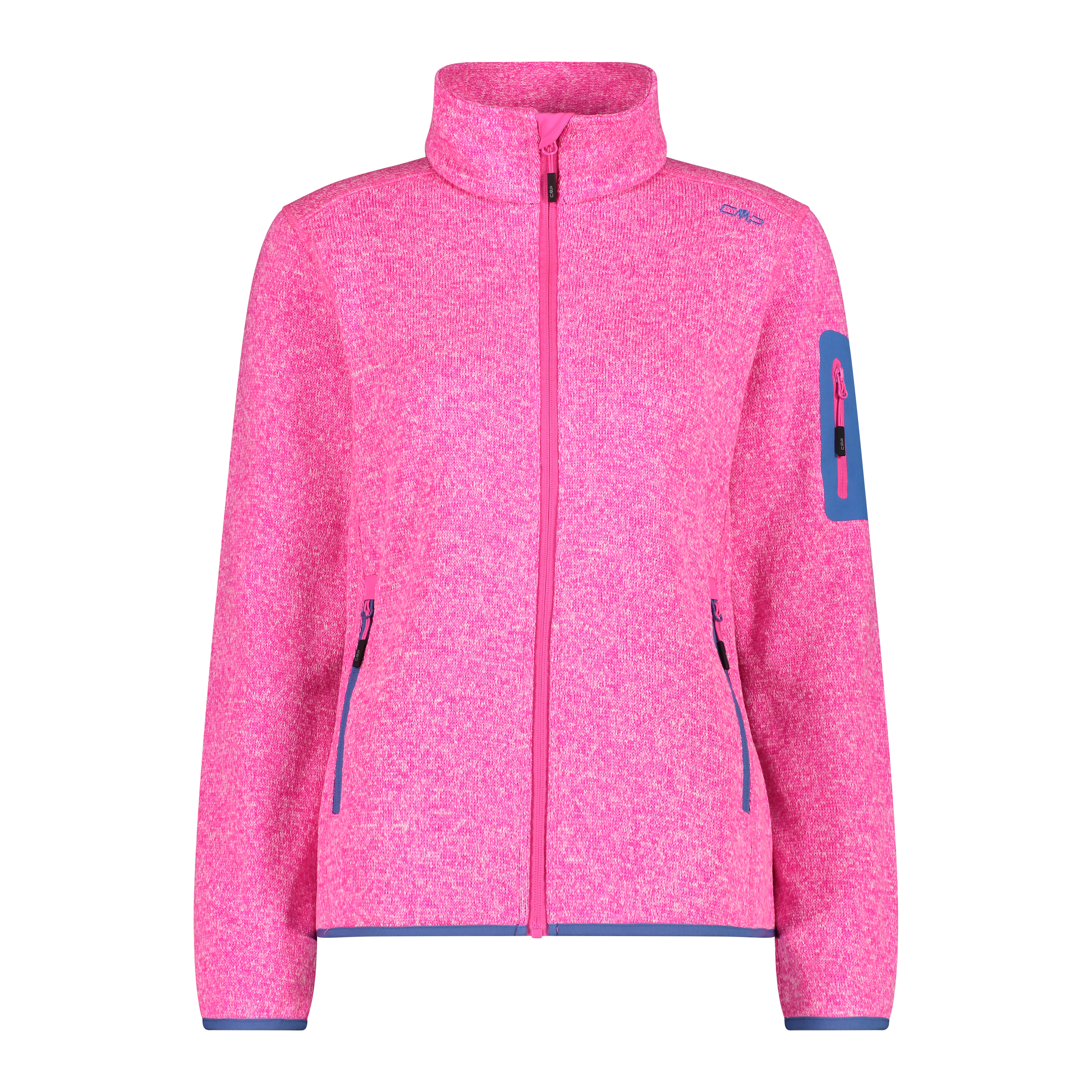 Трикотажная меланжевая флисовая куртка Damen Jacke CMP 3H14746 Розовый