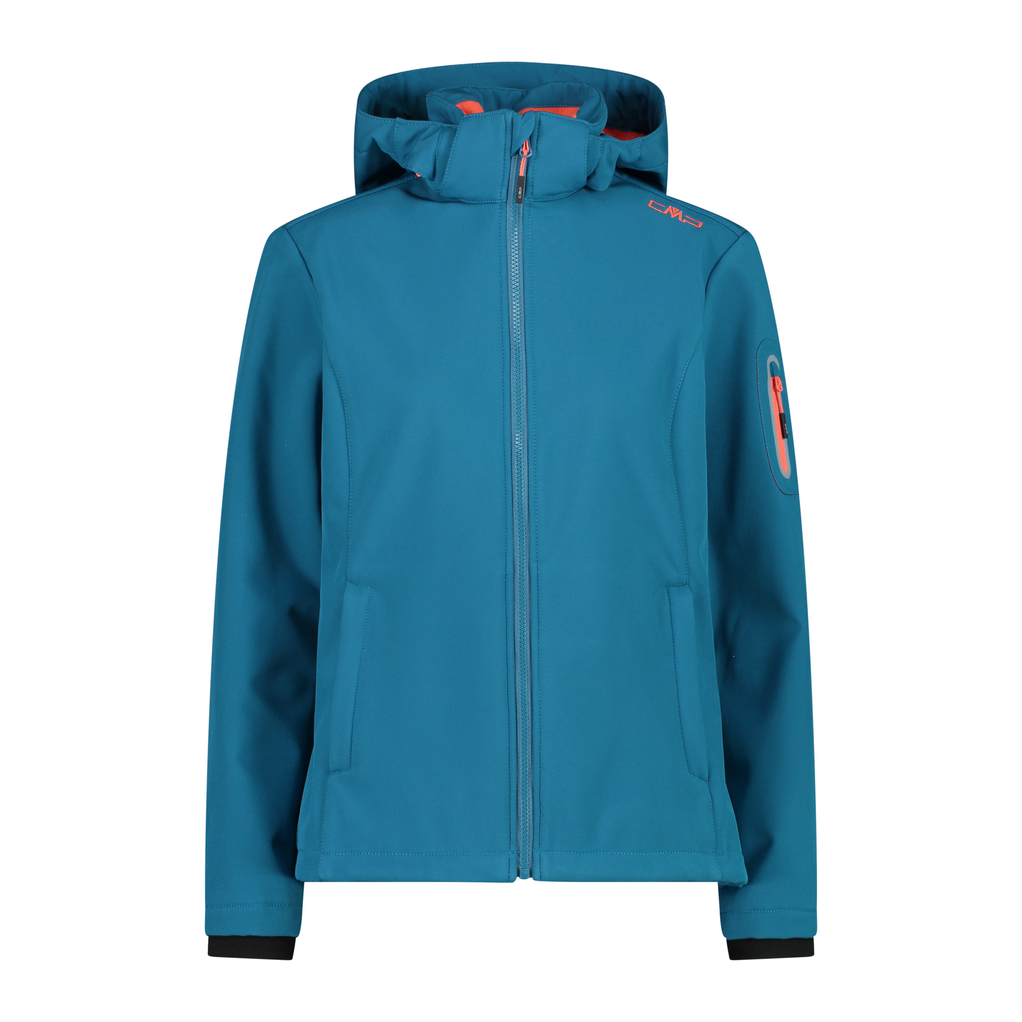 Chaqueta softshell mujer CMP Woman Jacket Zip Hood 39A5006 azul oscuro - Imagen 2 de 5