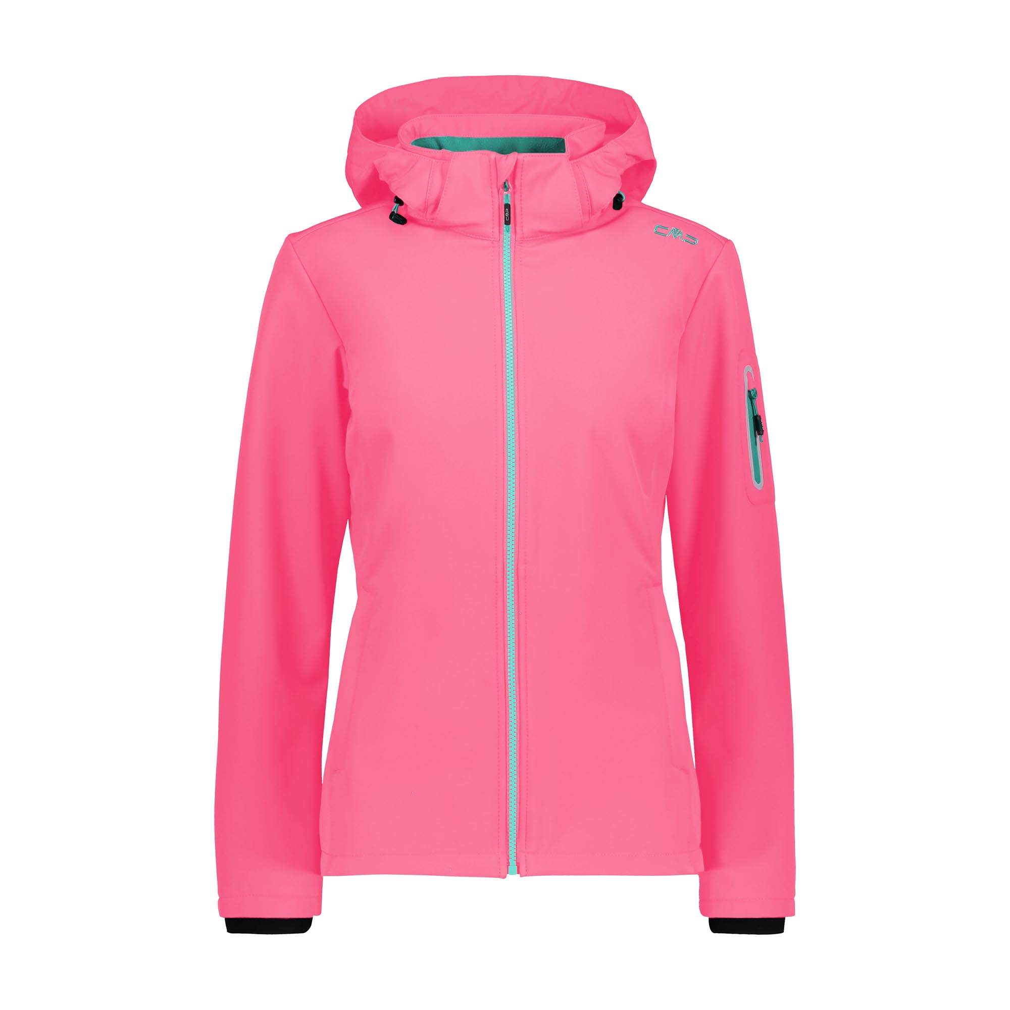 Женская куртка CMP Damen Softshelljacke с капюшоном на молнии 39A5006 Розовый