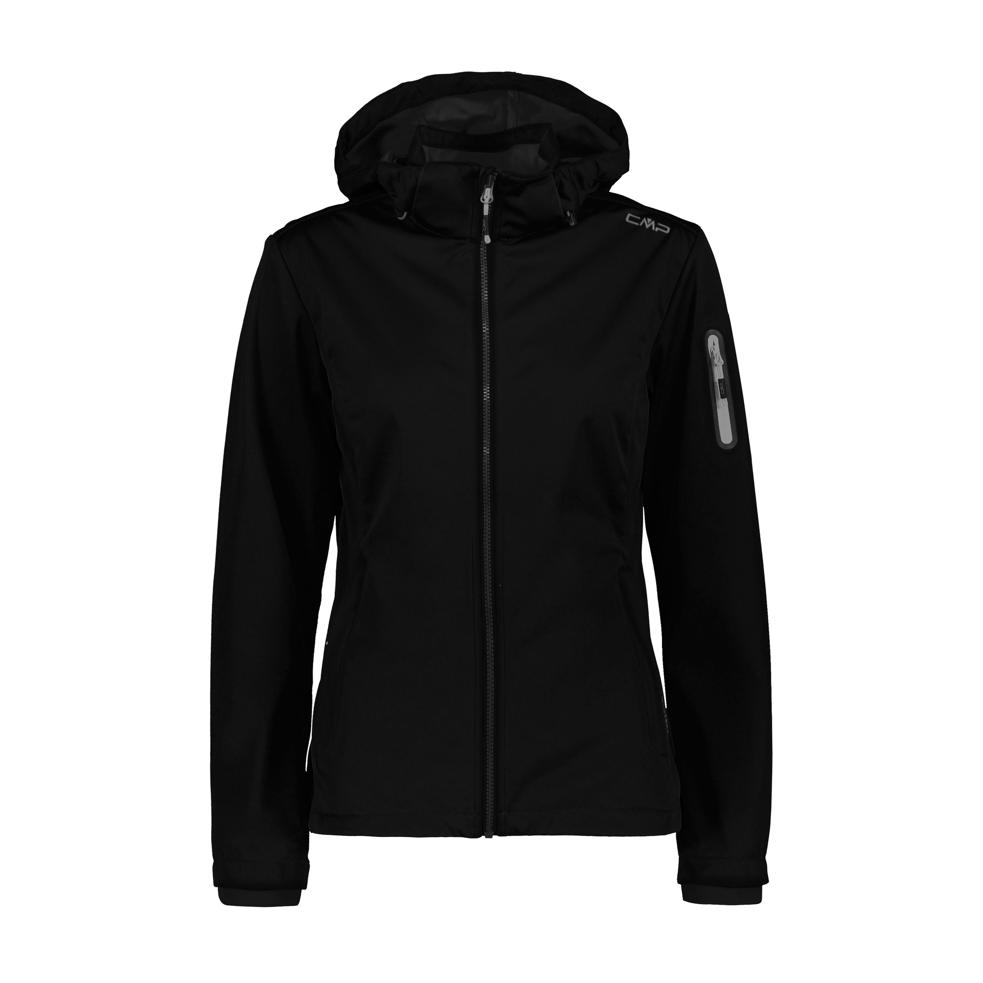 Женская куртка Damen Softshelljacke с капюшоном на молнии CMP 39A5016 Schwarz
