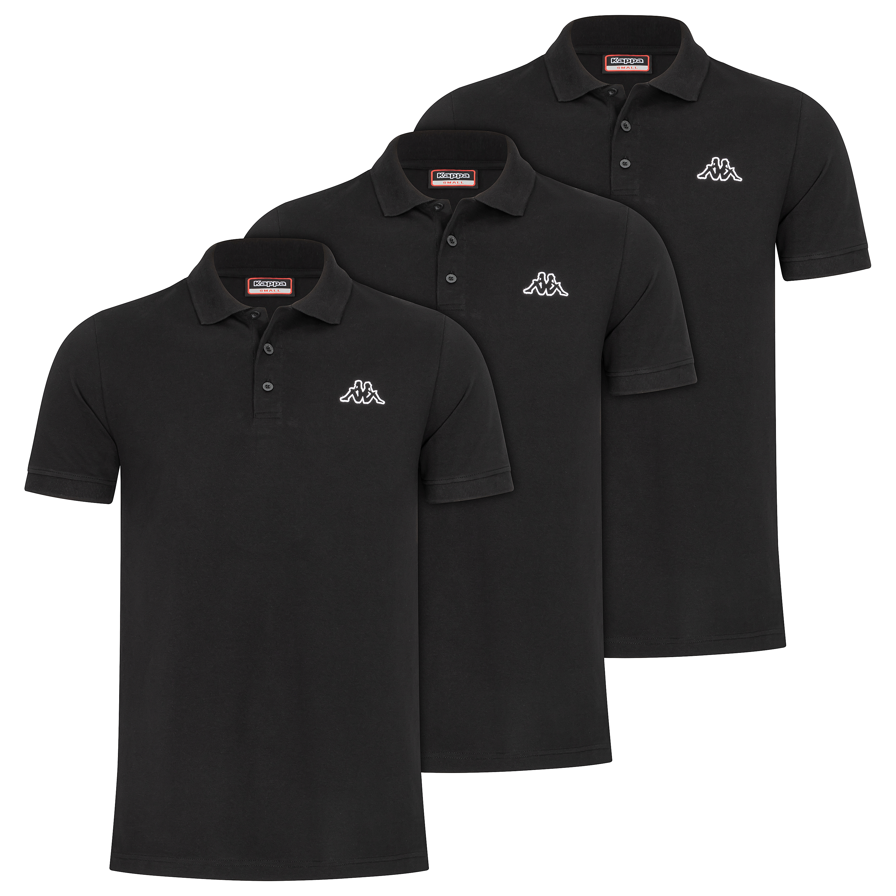 Kappa Herren Polo VELEOT 3 Polo Shirt 3er-Pack s/s 707408 - Imagen 2 de 18