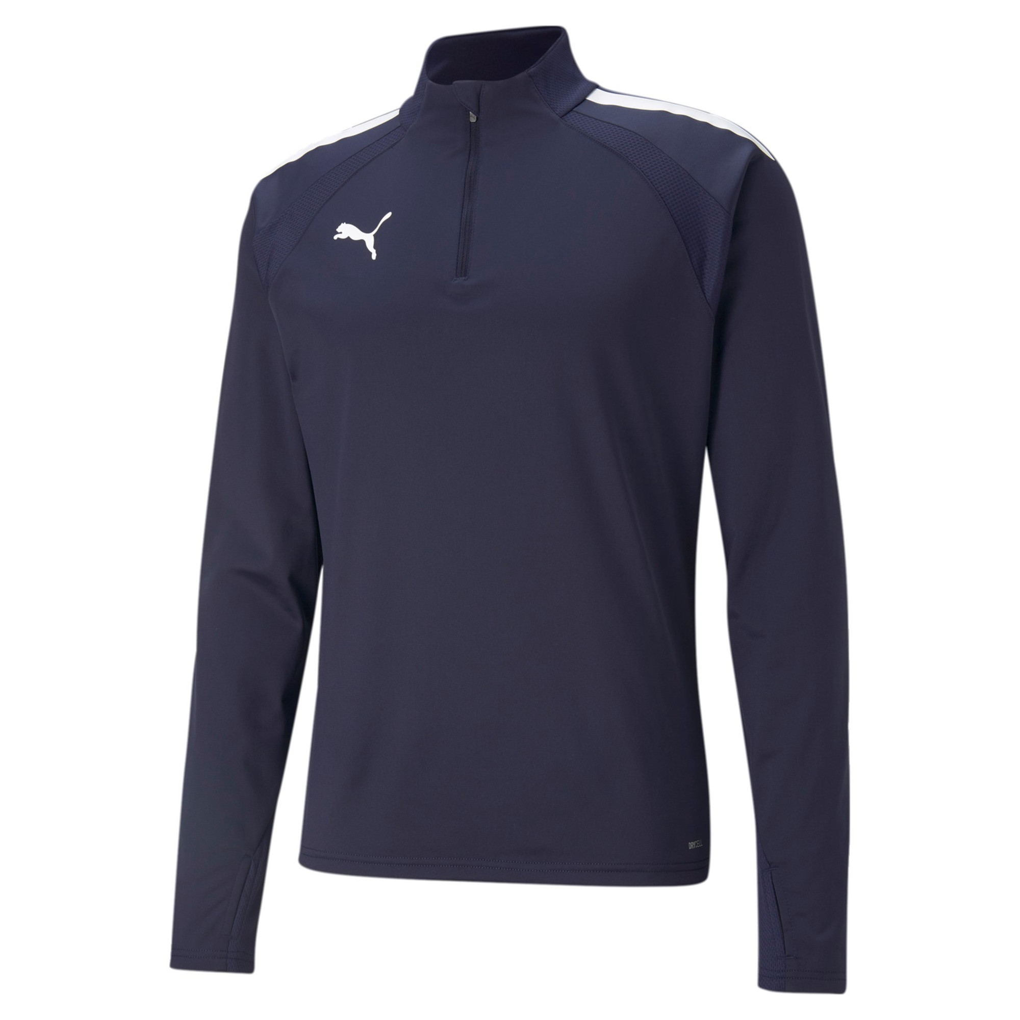 Puma Hombre Camiseta Manga Larga TeamLIGA 1/4 Cremallera Top 657236 - Imagen 2 de 9