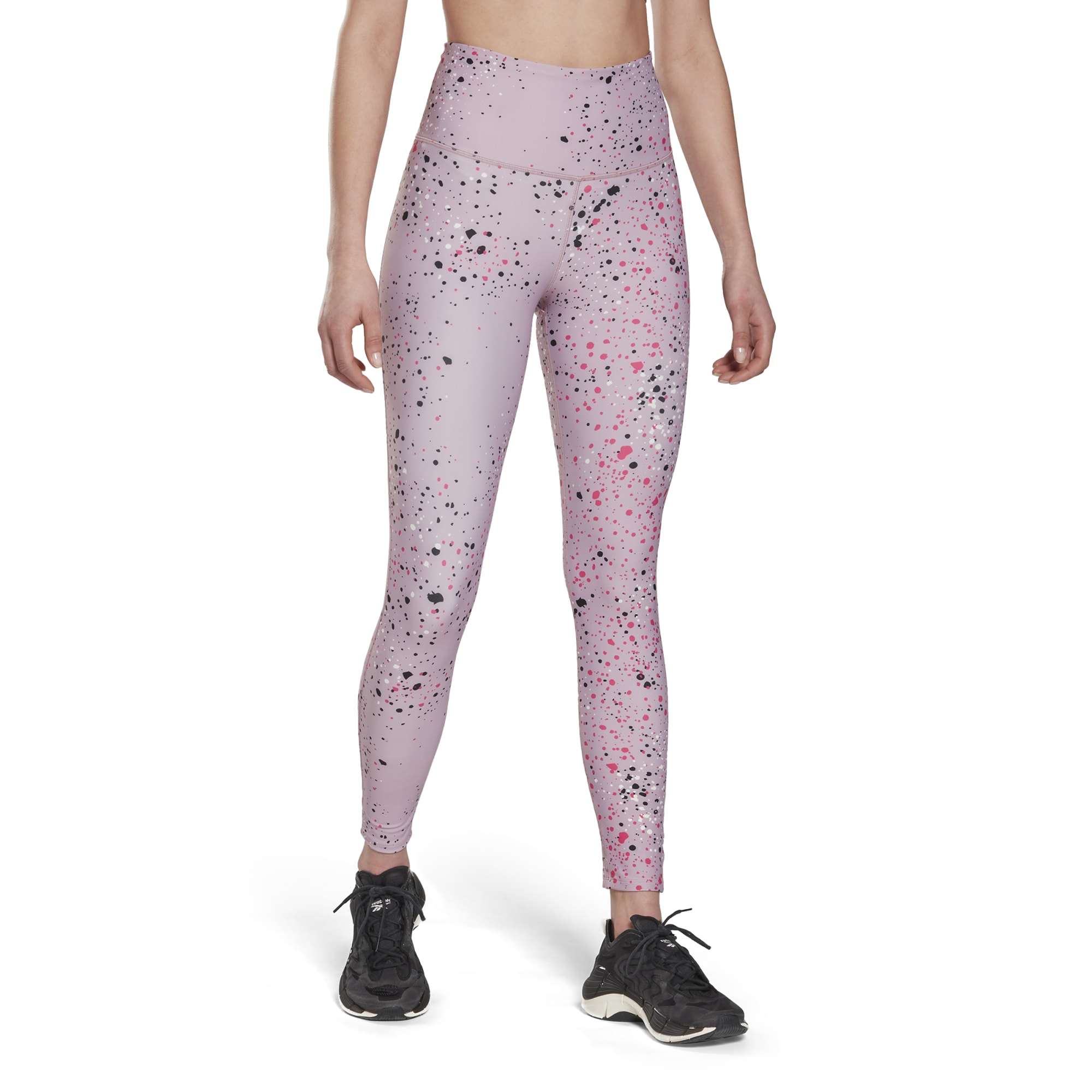 Леггинсы Reebok Damen Tight Lux 2.0 в разноцветную крапинку
