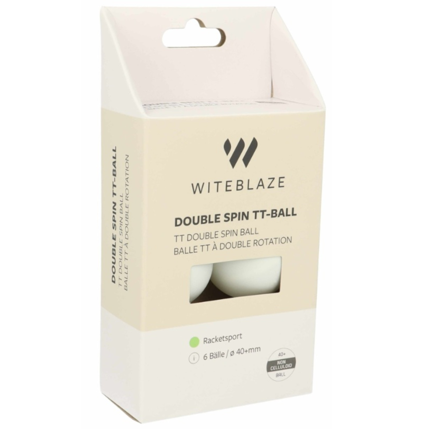 Набор для игры в теннис Witeblaze Tischtennisball с ДВОЙНЫМ ВРАЩЕНИЕМ 6 штук 1990₽