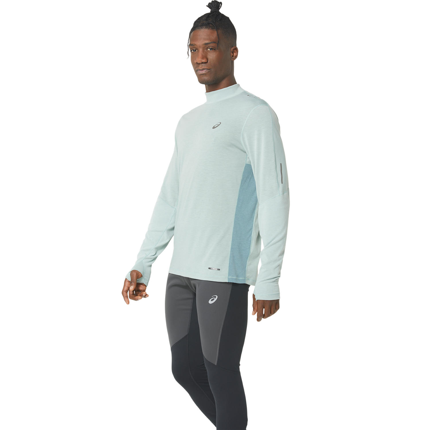 Asics Herren Laufshirt Metarun Mock Neck LS Top 2011C873 - Bild 4 von 4