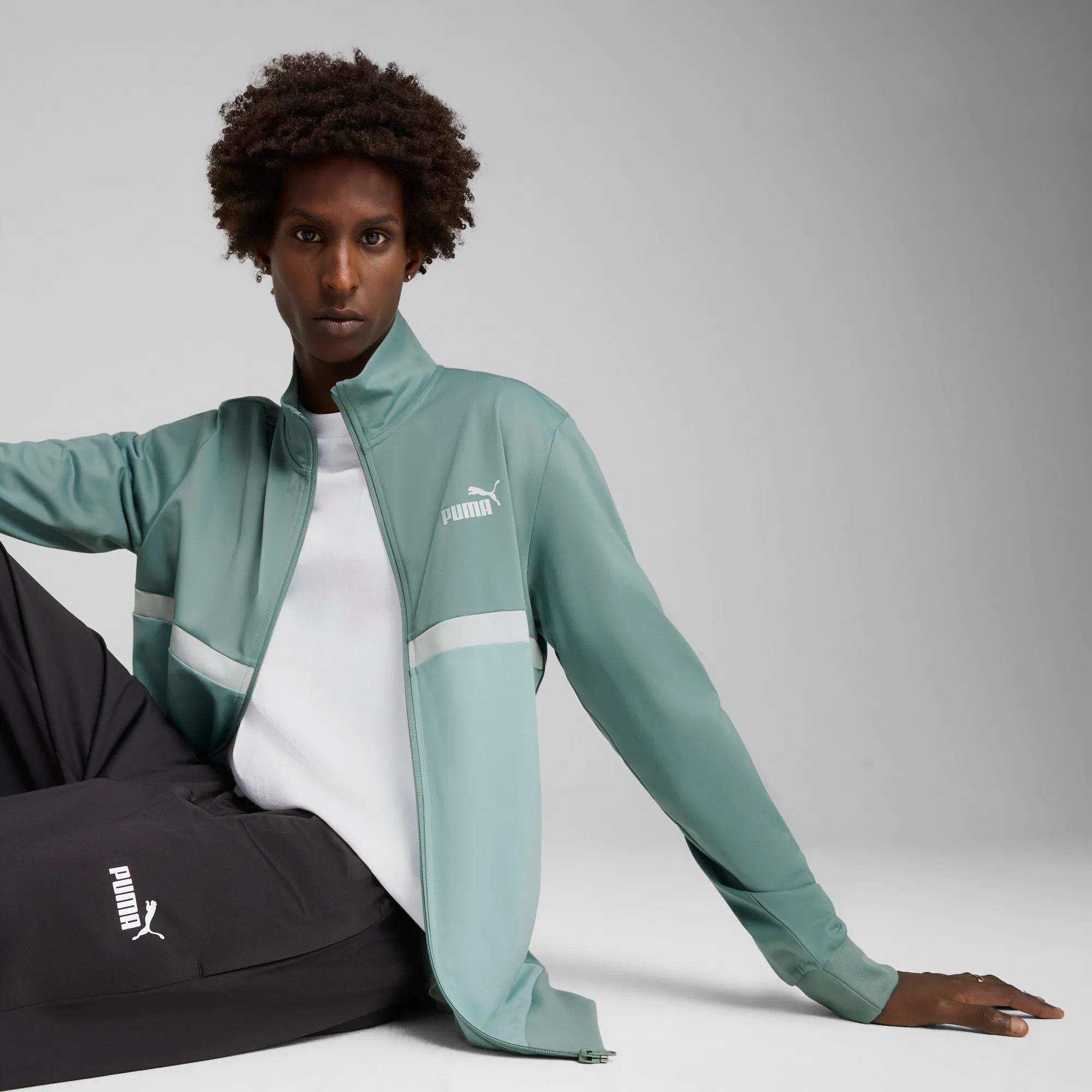 Traje de entrenamiento para hombre Puma Poly Colorblock Suit 684850 - Imagen 9 de 12