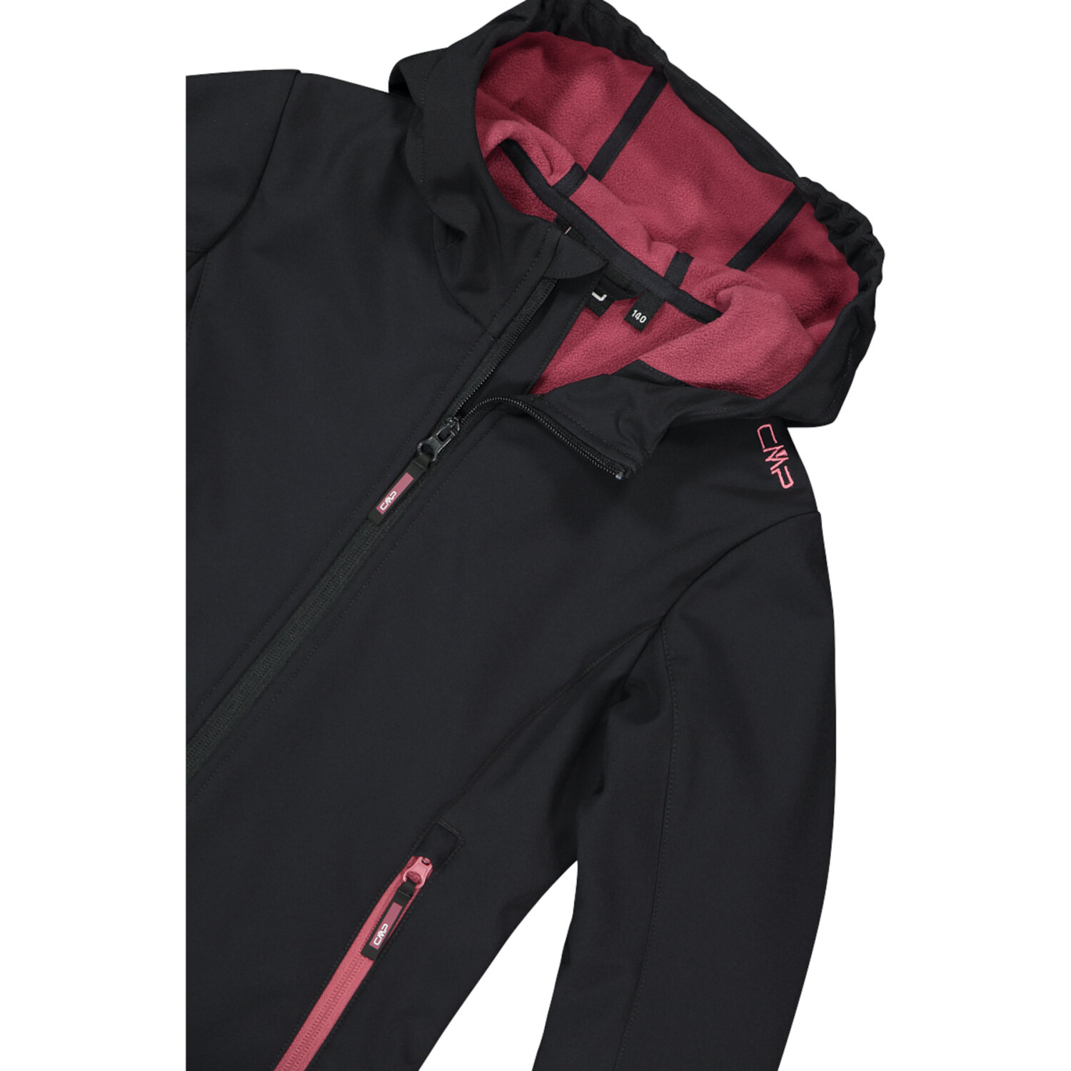 CMP Mädchen Softshell Jacke Fix Hood 3A29385N Schwarz - Produktbild 4