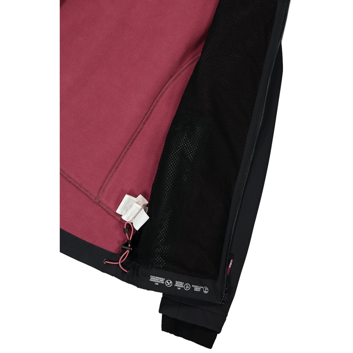 CMP Mädchen Softshell Jacke Fix Hood 3A29385N Schwarz